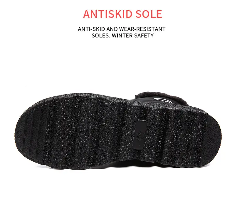 Foreign trade new snow boots waterproof non-slip cotton shoes wish plus size short boots 44 size 45 size fleece-lined thick boots for women — feature 12
