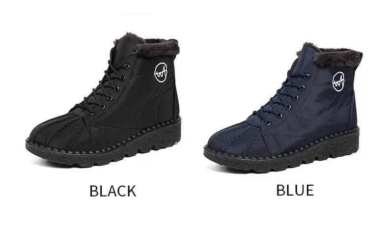 Foreign trade new snow boots waterproof non-slip cotton shoes wish plus size short boots 44 size 45 size fleece-lined thick boots for women — feature 9