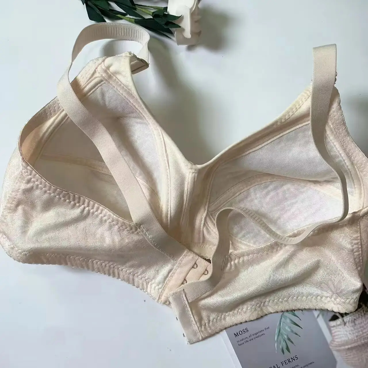 Light Gray Jacquard Push Up Bra for Women — feature 6