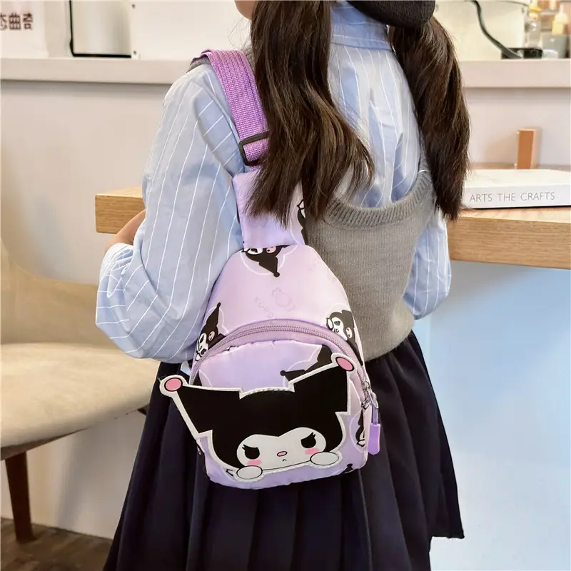 Hello Kitty Cartoon Nylon Shoulder Bag Pink 2023 - Image 8