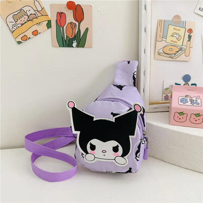 Hello Kitty Cartoon Nylon Shoulder Bag Pink 2023 - Image 2
