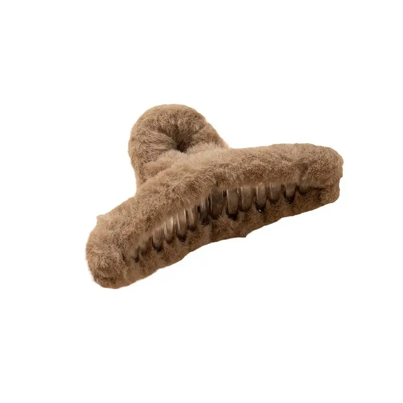 Stuffed Winter Hair Clip for Girls, Sand Shark Clip, Hair Volume, Headgear