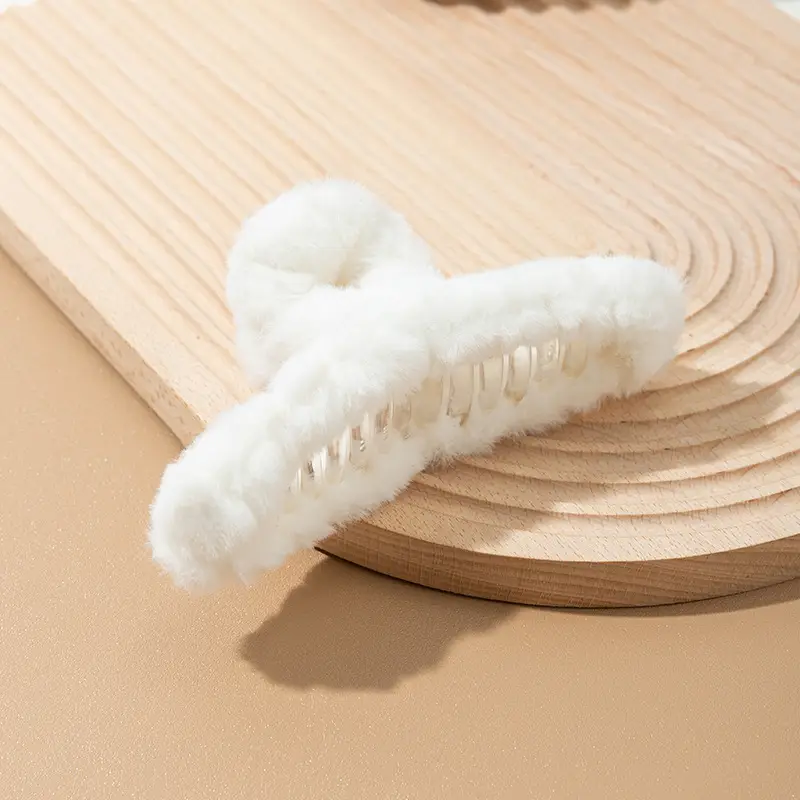 Stuffed Winter Hair Clip for Girls, Sand Shark Clip, Hair Volume, Headgear