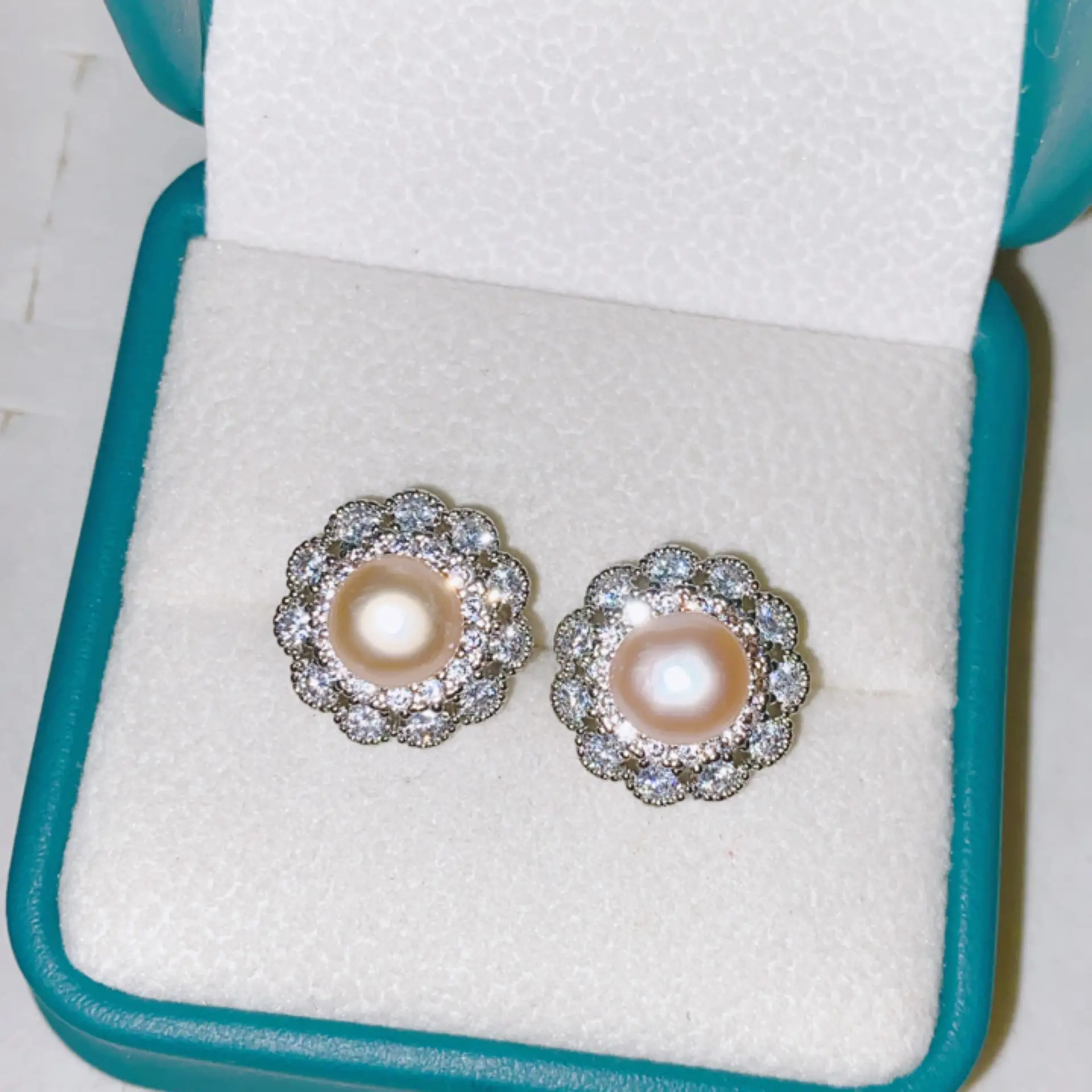 925 Pin Silver Pearl Zircon Earrings for Women — feature 18