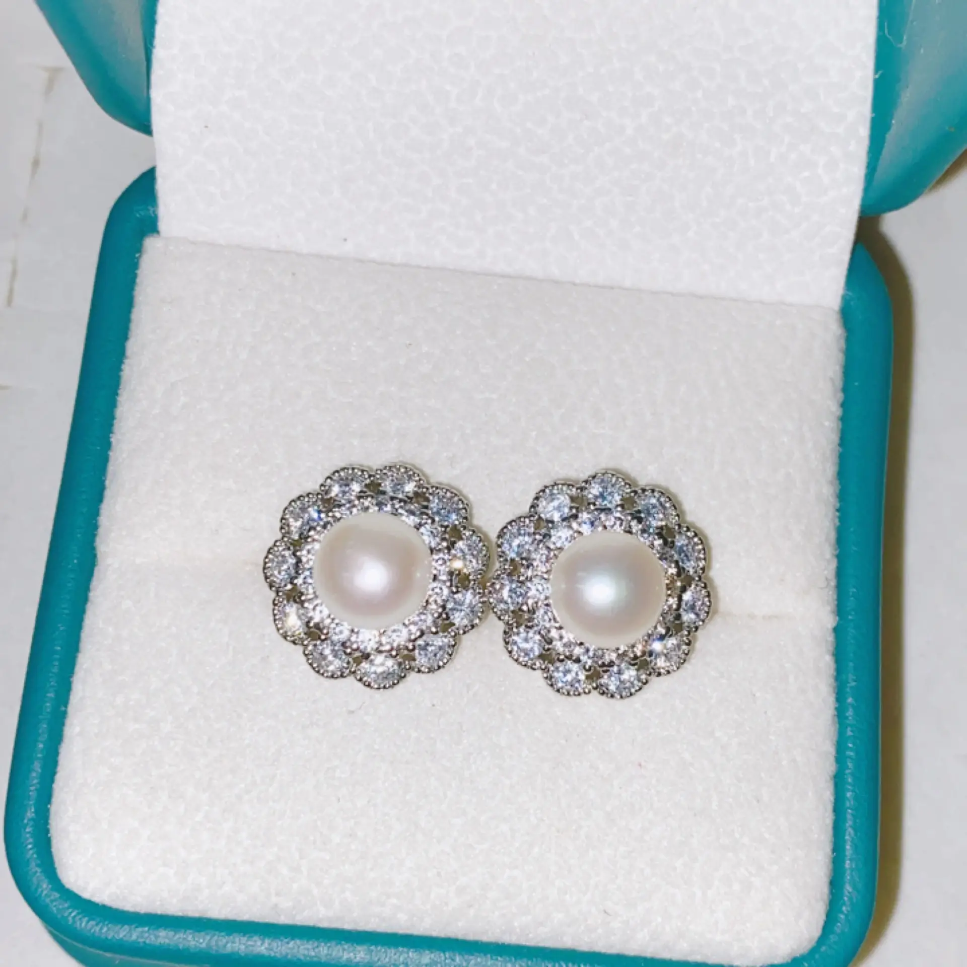 925 Pin Silver Pearl Zircon Earrings for Women — feature 19