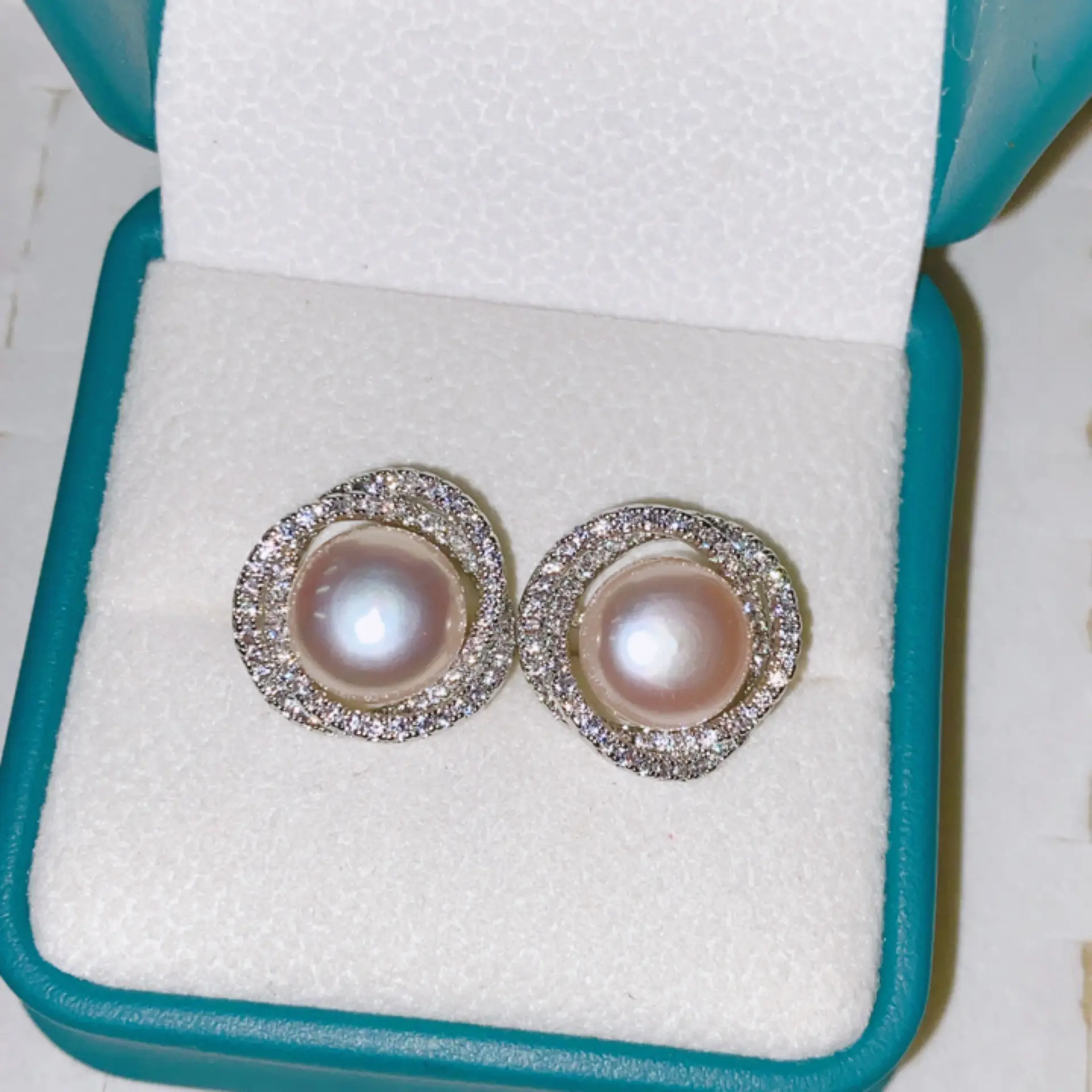 925 Pin Silver Pearl Zircon Earrings for Women — feature 20