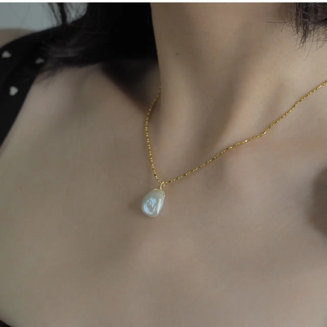 Natural Baroque Pearl Necklace for Women - Image 2