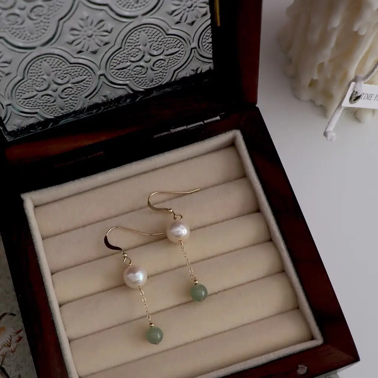 Vintage Pearl Earrings for Women Korean Style