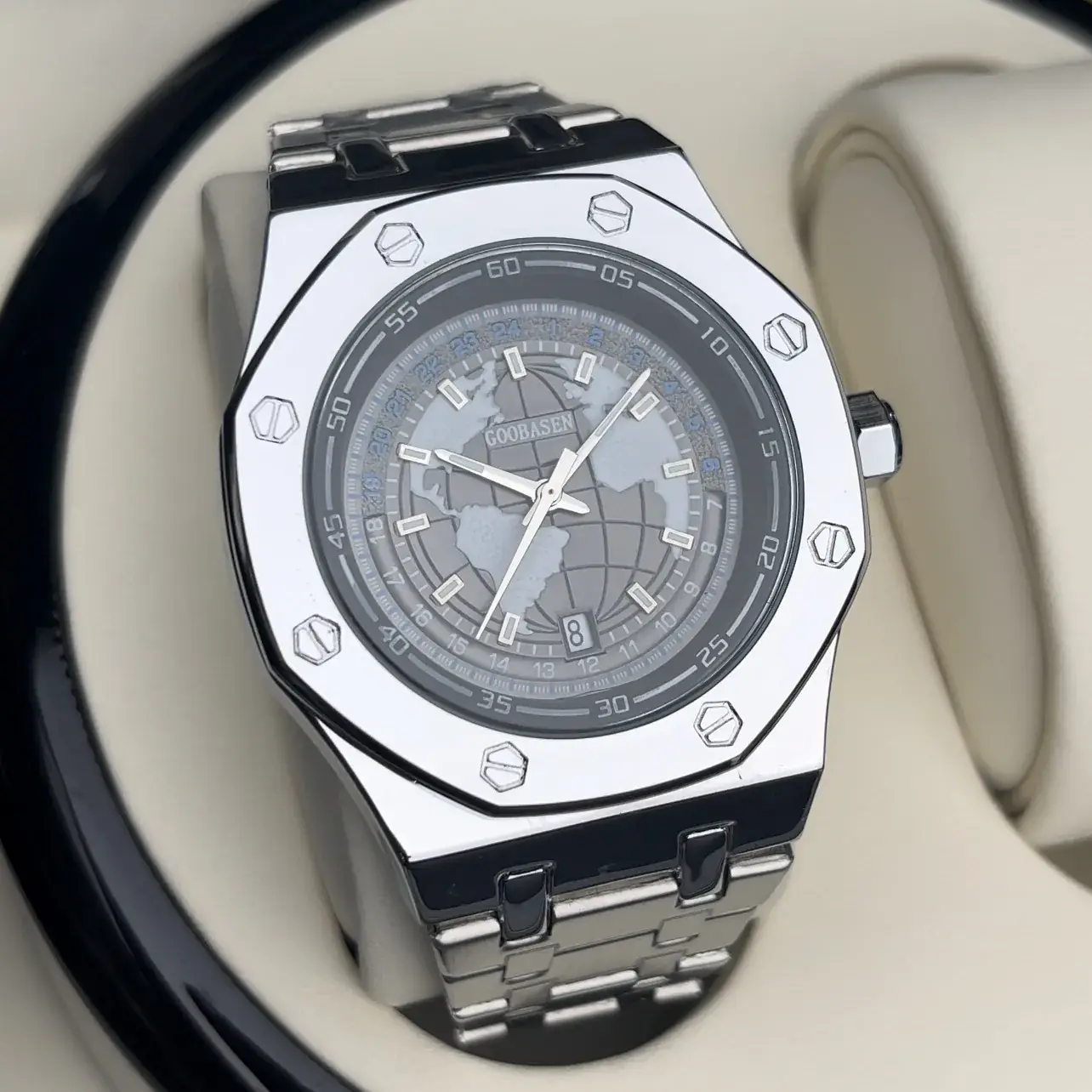 Gubosen Mechanical Watch for Men Waterproof Luminous Calendar - Image 2