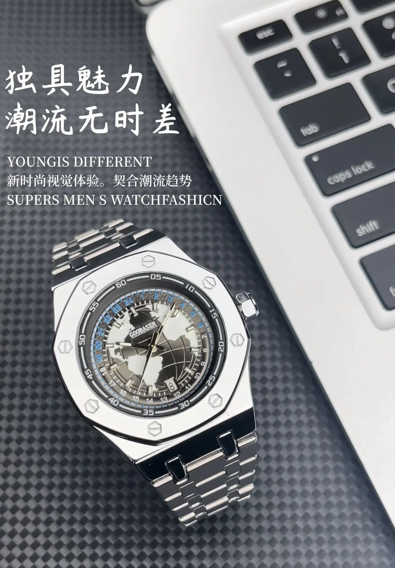 Gubosen Mechanical Watch for Men Waterproof Luminous Calendar — feature 2
