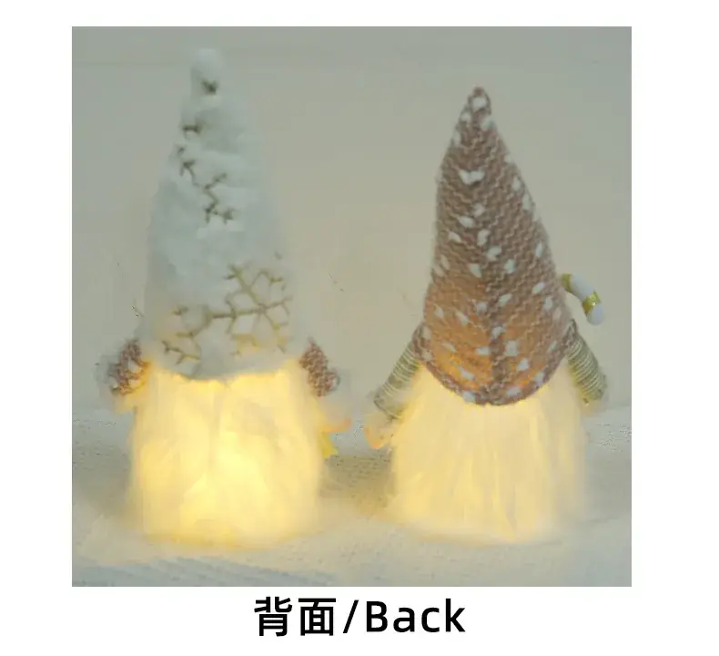 New Christmas Decor: Sequined Plush Rudolf Doll with Light Window — feature 11