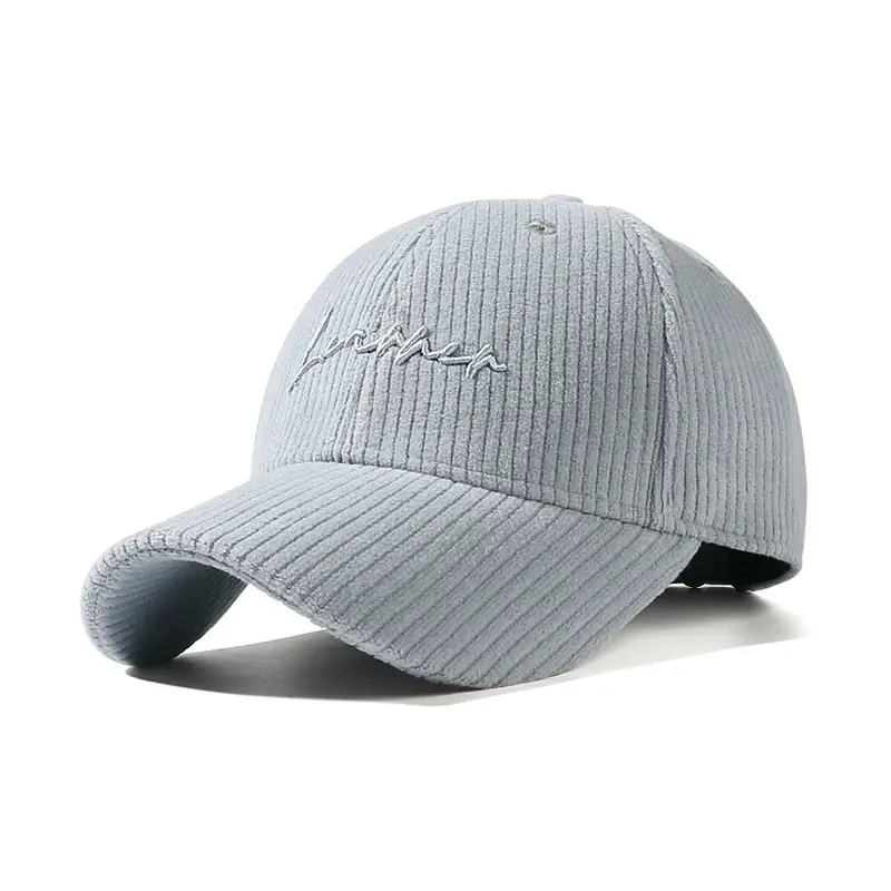 Women's Brown New Corduroy Baseball Cap Autumn Winter Warm Casual - Image 11