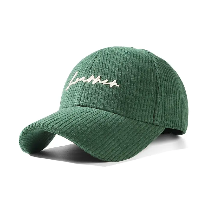Women's Brown New Corduroy Baseball Cap Autumn Winter Warm Casual - Image 2