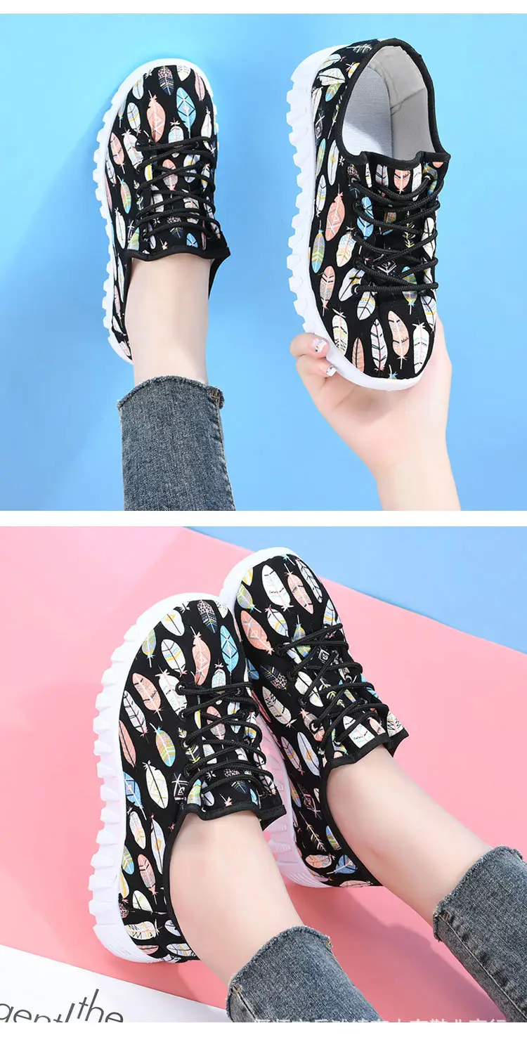 New Old Beijing cloth shoes soft bottom comfortable mom shoes flat single shoes pregnant women's shoes all-match breathable casual sneaker — feature 13