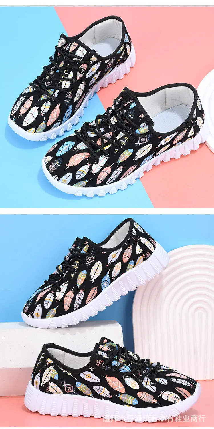 New Old Beijing cloth shoes soft bottom comfortable mom shoes flat single shoes pregnant women's shoes all-match breathable casual sneaker — feature 16