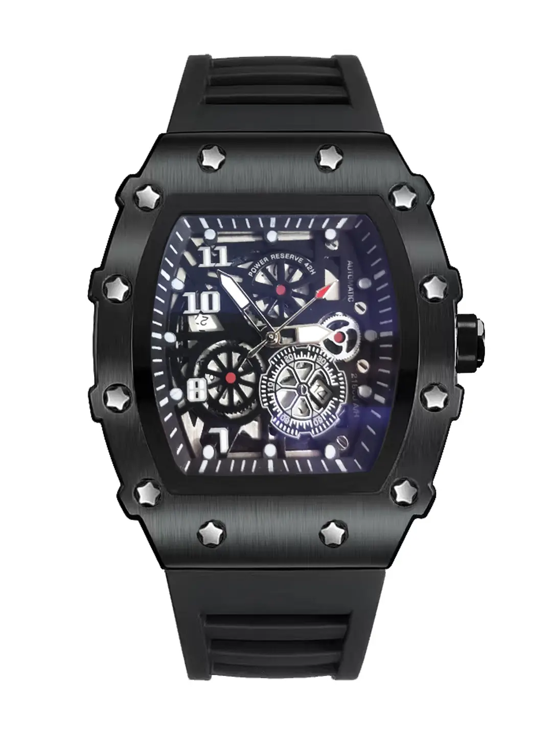 Zido Brand Casual Fashion Trendy Fully Automatic Quartz Cut Out Luminous Waterproof Black Warrior 1705 Men's Watch — feature 7