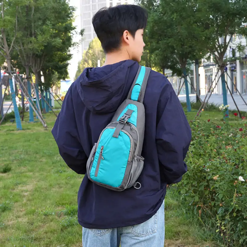 Blue Waterproof Crossbody Backpack for Men Women - Image 10
