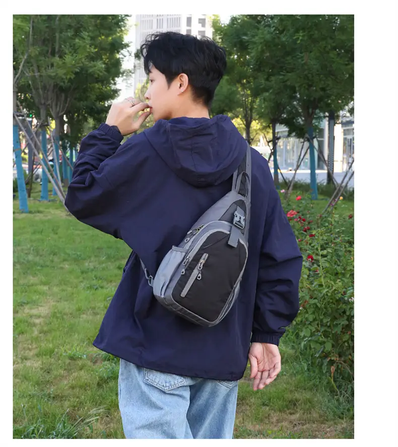 Blue Waterproof Crossbody Backpack for Men Women — feature 17