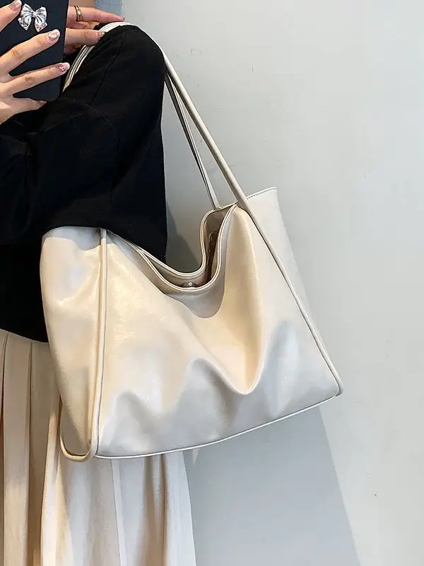 Women's Large Capacity White Shoulder Bag 2023 - Image 9