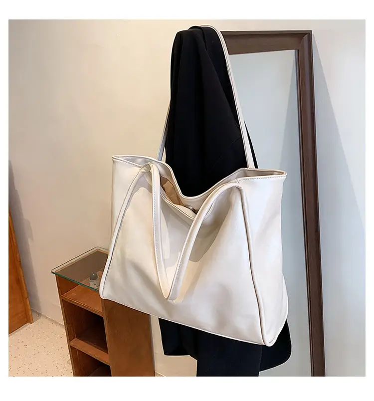 Women's Large Capacity White Shoulder Bag 2023 — feature 15