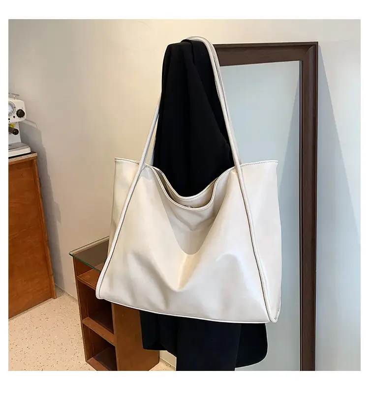 Women's Large Capacity White Shoulder Bag 2023 — feature 17