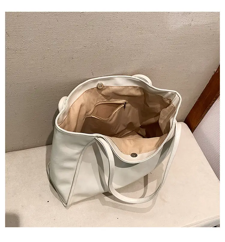 Women's Large Capacity White Shoulder Bag 2023 — feature 27