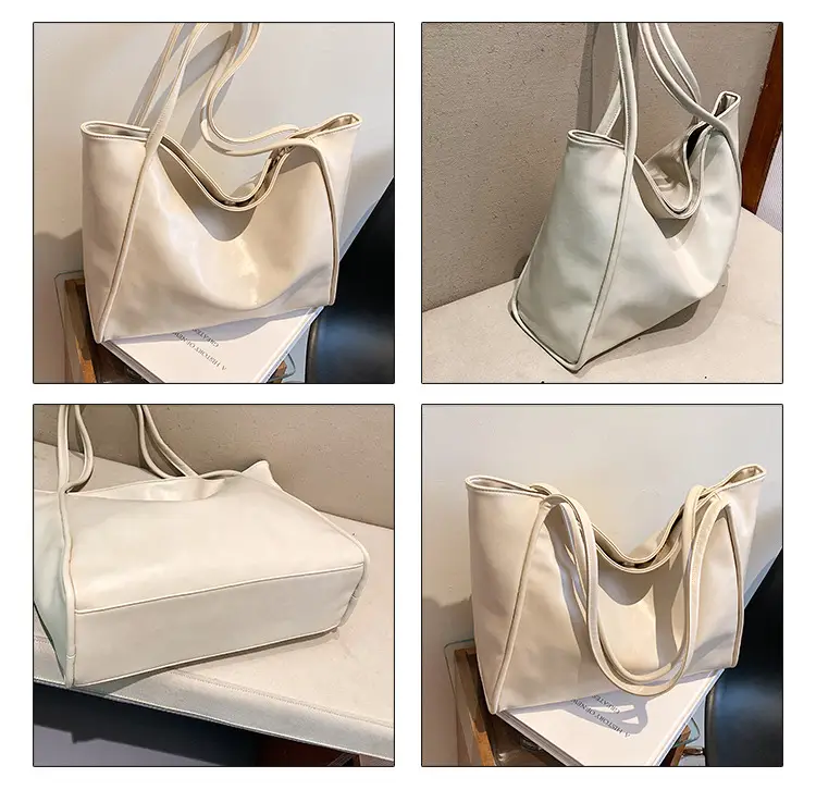 Women's Large Capacity White Shoulder Bag 2023 — feature 5