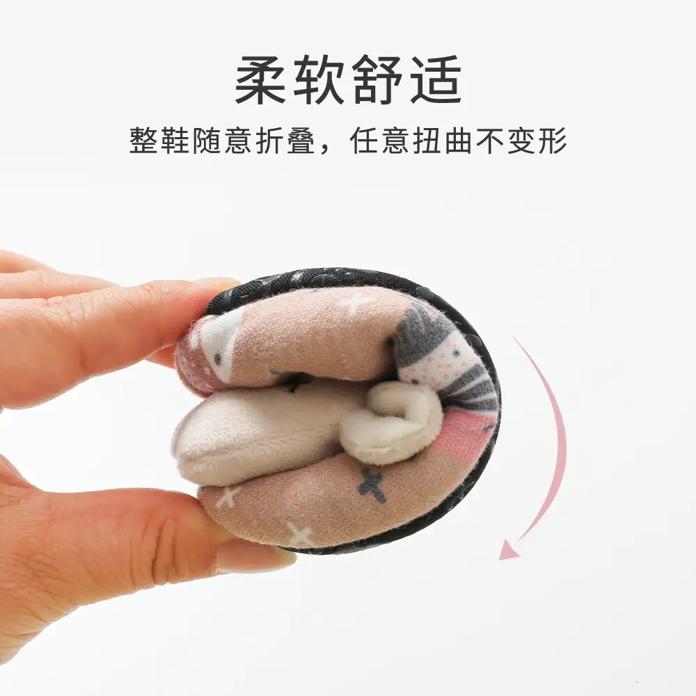 Winter Warm Fleece Baby Floor Socks Non-Slip Toddler Shoes