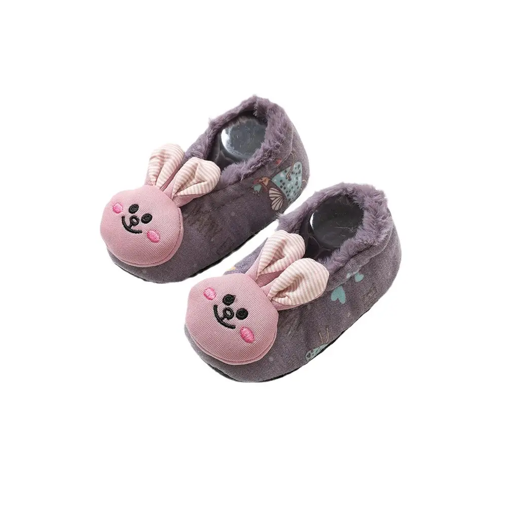 Winter Warm Fleece Baby Floor Socks Non-Slip Toddler Shoes