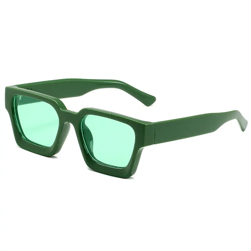 2023 Thick Frame PC Sunglasses Black Tan Lens - Image 17