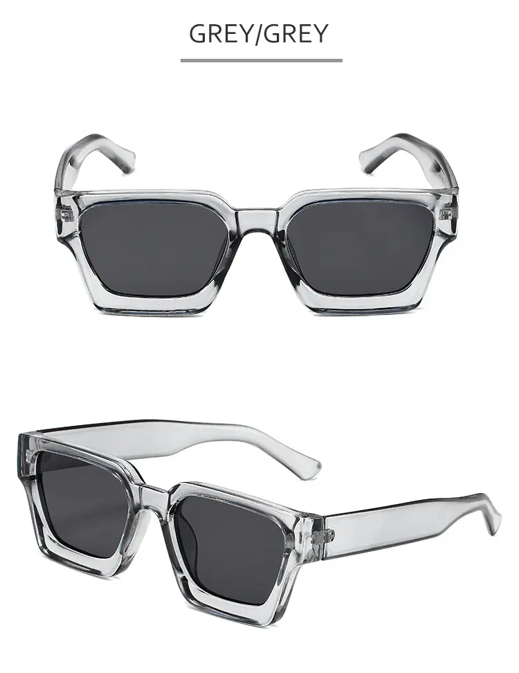 2023 Thick Frame PC Sunglasses Black Tan Lens β feature 11