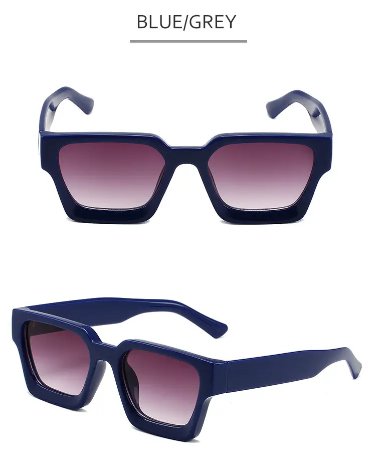2023 Thick Frame PC Sunglasses Black Tan Lens β feature 23