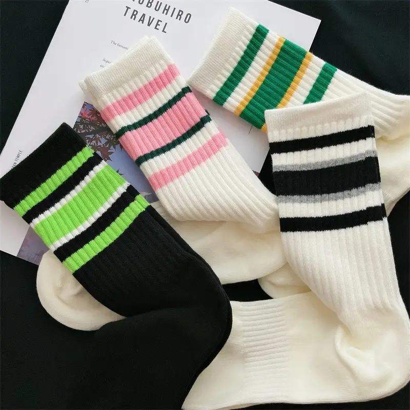 sp socks men's mid-calf socks trendy versatile autumn and winter warm Men's stockings letters sports trendy socks breathable manufacturers