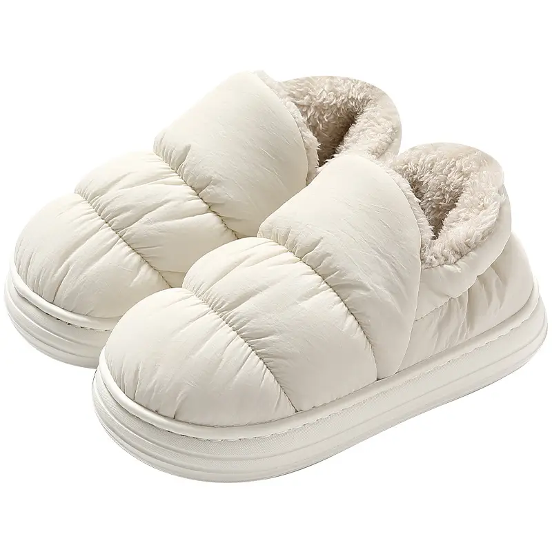 Women Winter Cotton Slipper Dark Coffee Waterproof Warm Indoor Non-Slip - Image 35