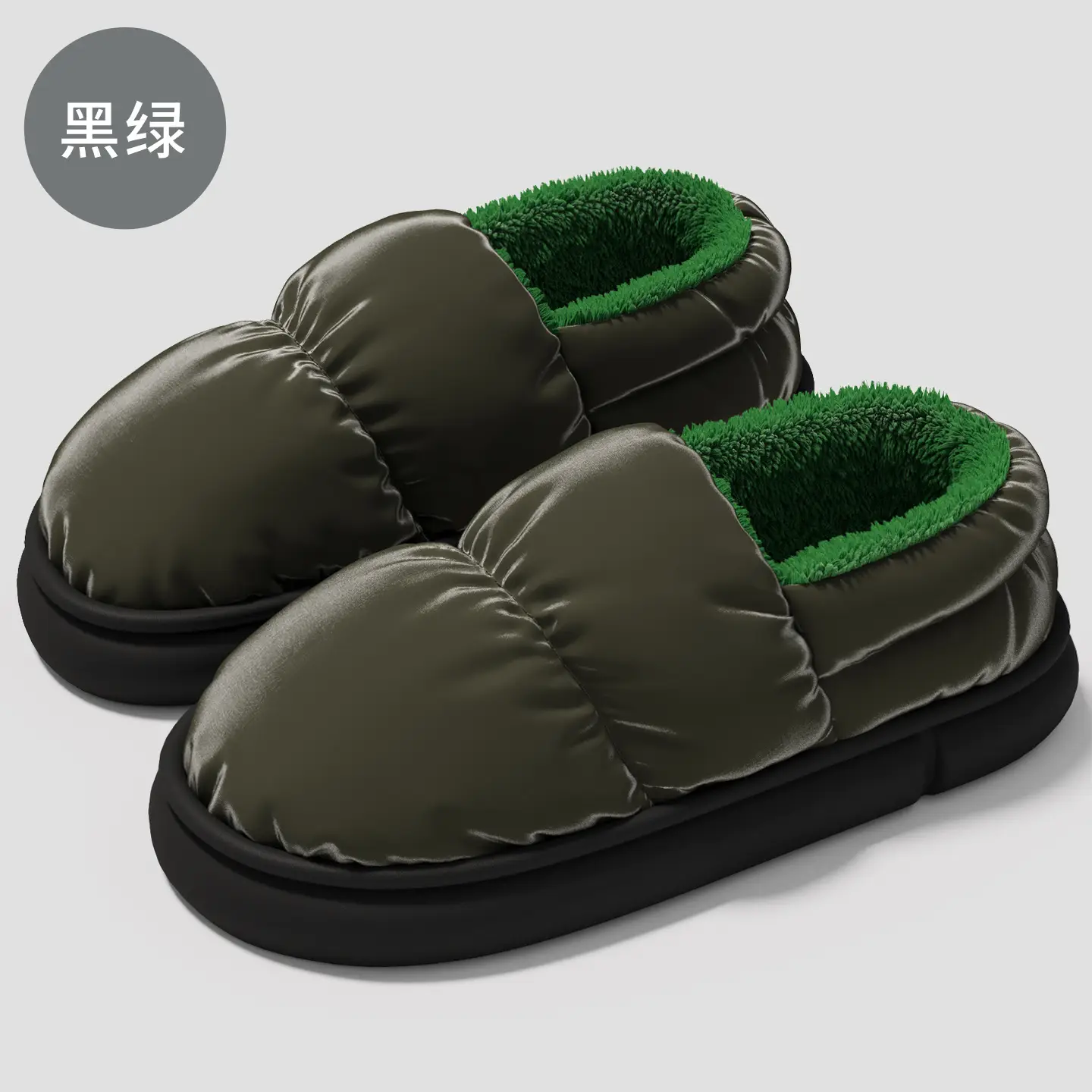 Women Winter Cotton Slipper Dark Coffee Waterproof Warm Indoor Non-Slip - Image 29
