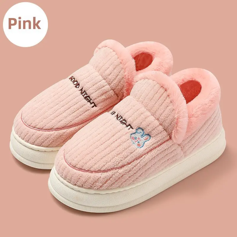 Women Winter Cotton Slipper Dark Coffee Waterproof Warm Indoor Non-Slip - Image 14