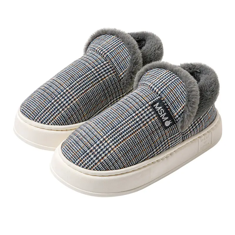 Bug Rabbit Bag with Cotton Slippers Women's Autumn and Winter Indoor Home Non-slip Warm 2023 New Style Home Cotton Shoes for Men - Image 9