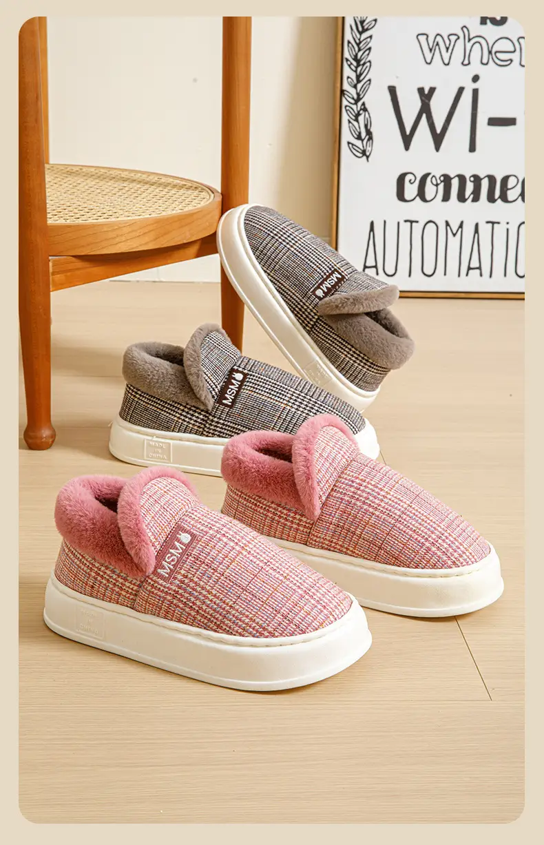 Bug Rabbit Bag with Cotton Slippers Women's Autumn and Winter Indoor Home Non-slip Warm 2023 New Style Home Cotton Shoes for Men — feature 11