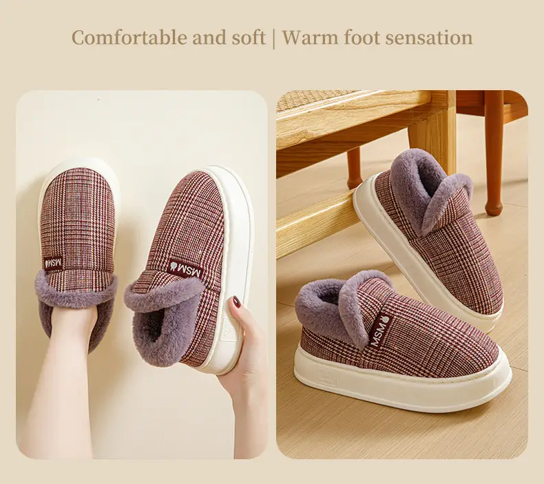 Bug Rabbit Bag with Cotton Slippers Women's Autumn and Winter Indoor Home Non-slip Warm 2023 New Style Home Cotton Shoes for Men — feature 12