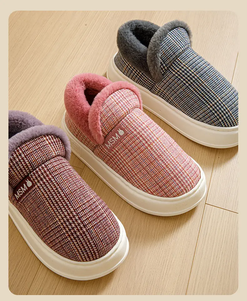 Bug Rabbit Bag with Cotton Slippers Women's Autumn and Winter Indoor Home Non-slip Warm 2023 New Style Home Cotton Shoes for Men — feature 13