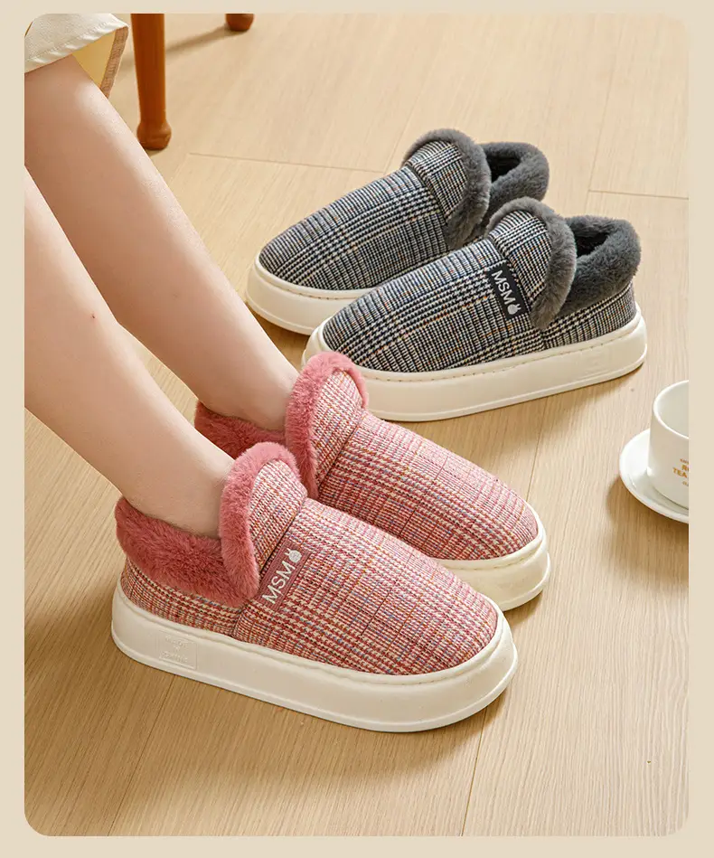 Bug Rabbit Bag with Cotton Slippers Women's Autumn and Winter Indoor Home Non-slip Warm 2023 New Style Home Cotton Shoes for Men — feature 14