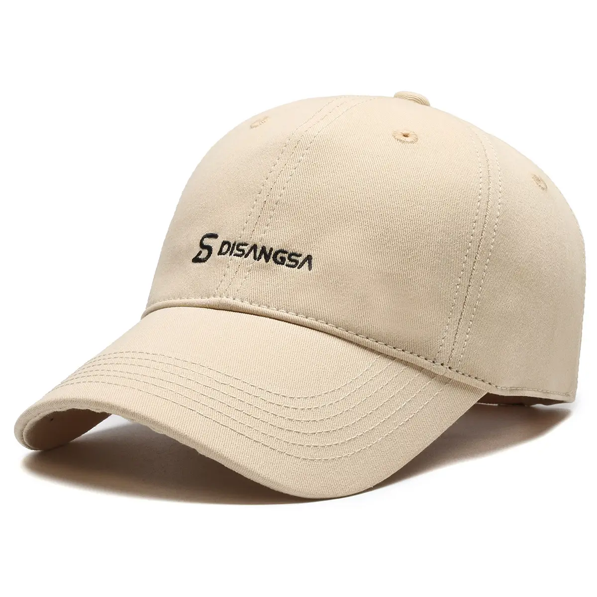 Men's Di Sang Sa Embroidered Baseball Cap Brown - Image 6