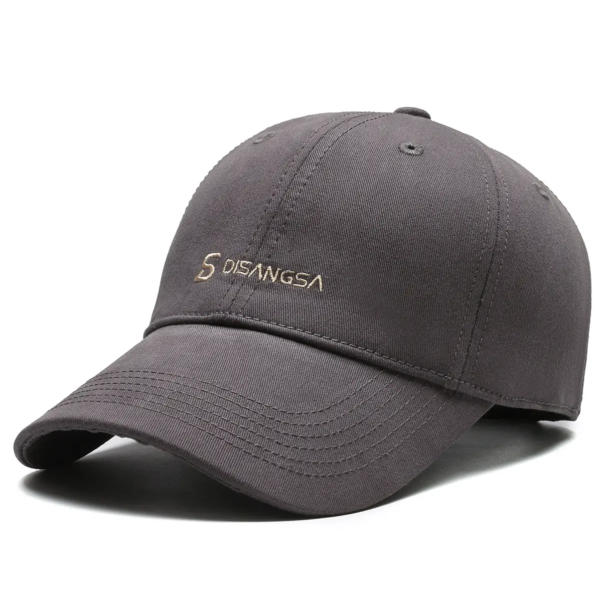 Men's Di Sang Sa Embroidered Baseball Cap Brown - Image 4