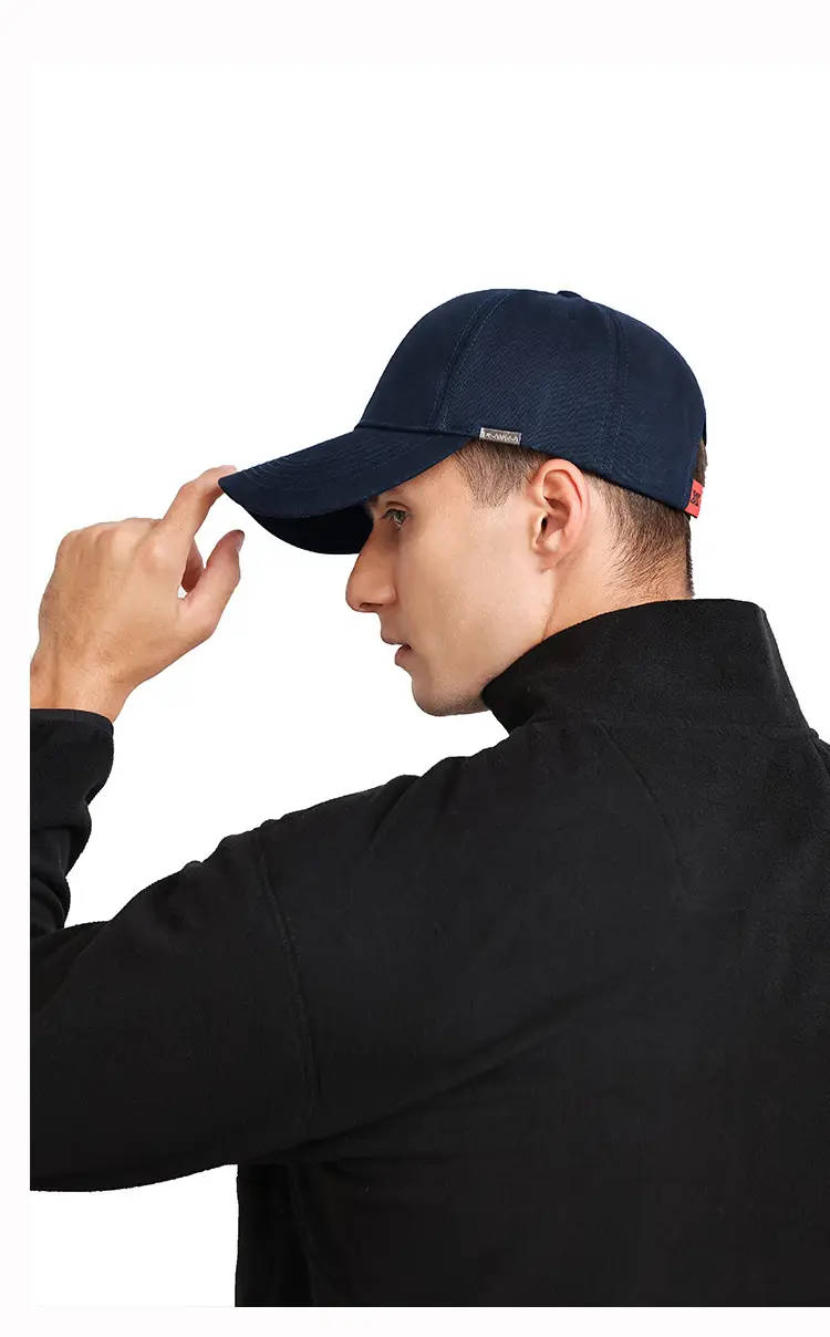 Men's Black Baseball Cap with Brand Logo — feature 18