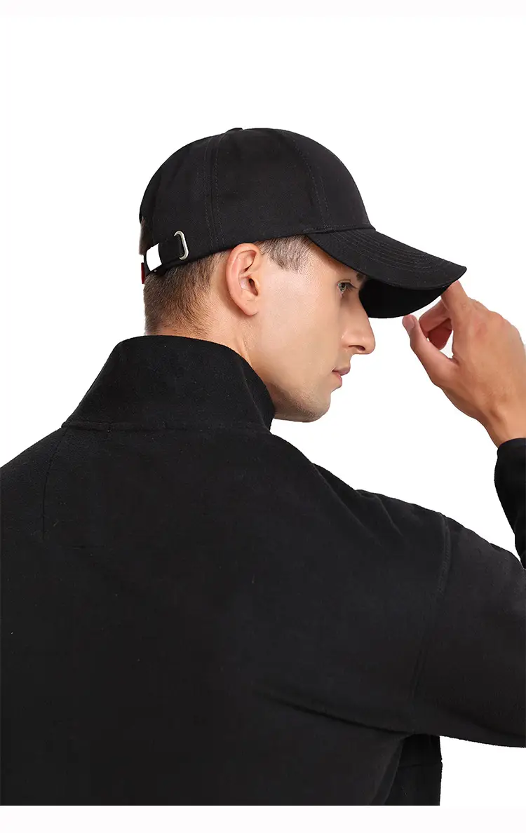 Men's Black Baseball Cap with Brand Logo — feature 20