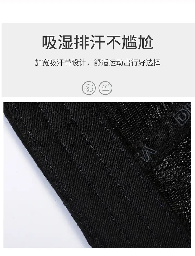 Men's Black Baseball Cap with Brand Logo — feature 4