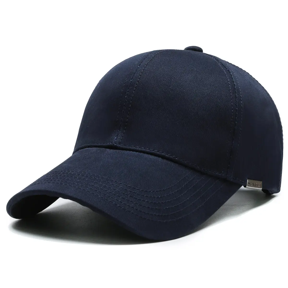 Men's Black Baseball Cap with Brand Logo
