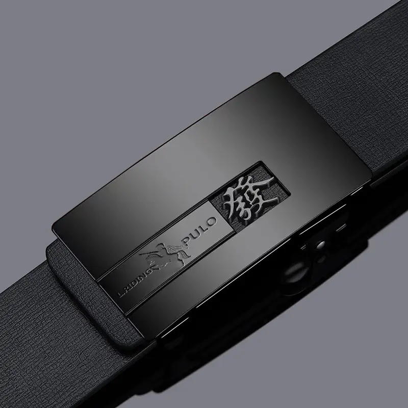 Paul Alloy Zodiac Belt for Men Black Automatic Buckle - Image 30