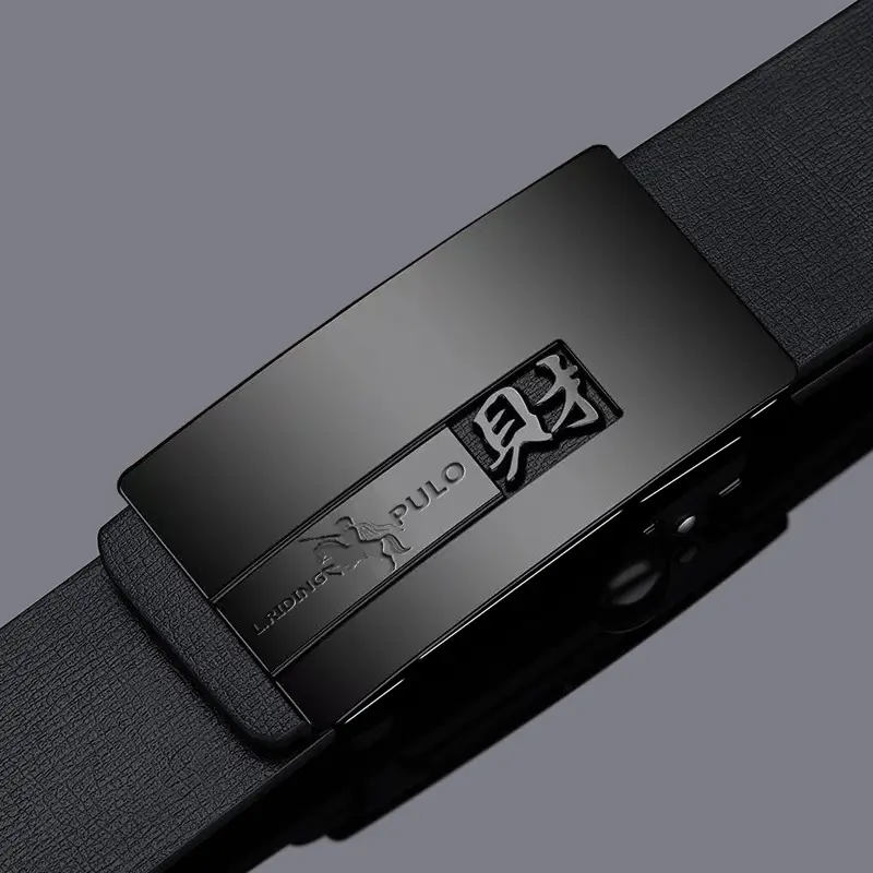 Paul Alloy Zodiac Belt for Men Black Automatic Buckle - Image 32