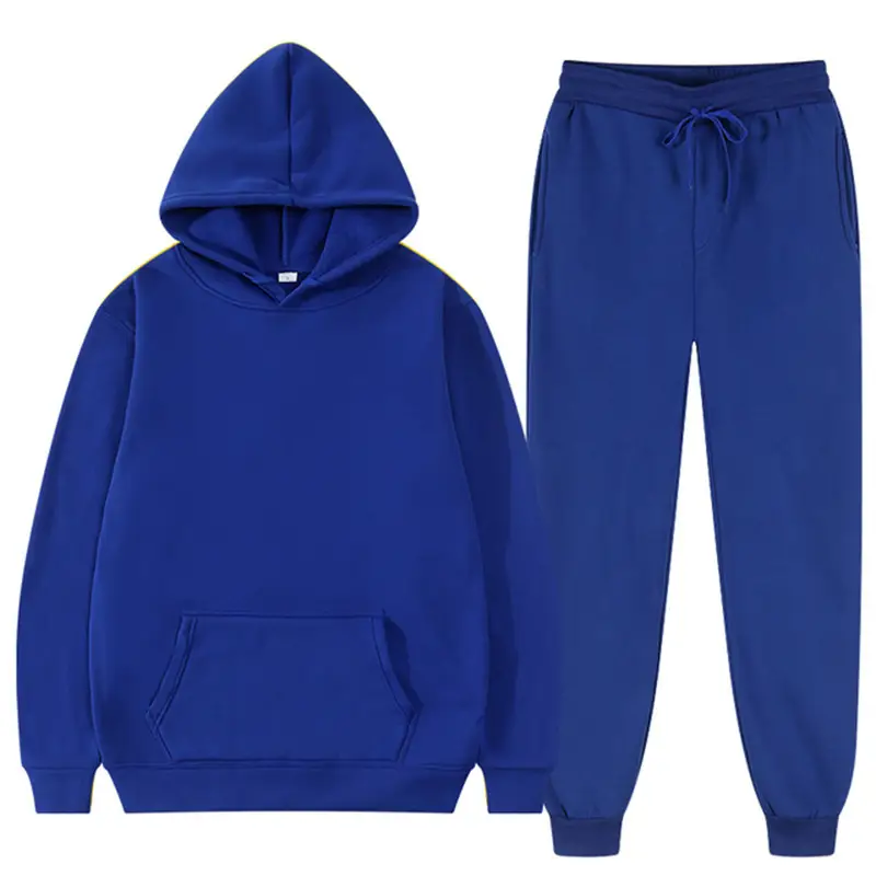 White Fleece Hoodie & Pants Set for Men Women Casual Spring Autumn — feature 9